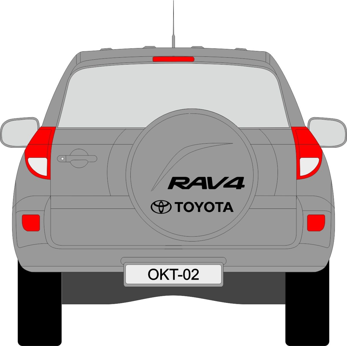 Naklejki Na Osłonę Koła Zapasowego Toyota Rav4 Za 22 Zł Z Skierniewice - Allegro.pl - (8768166597)