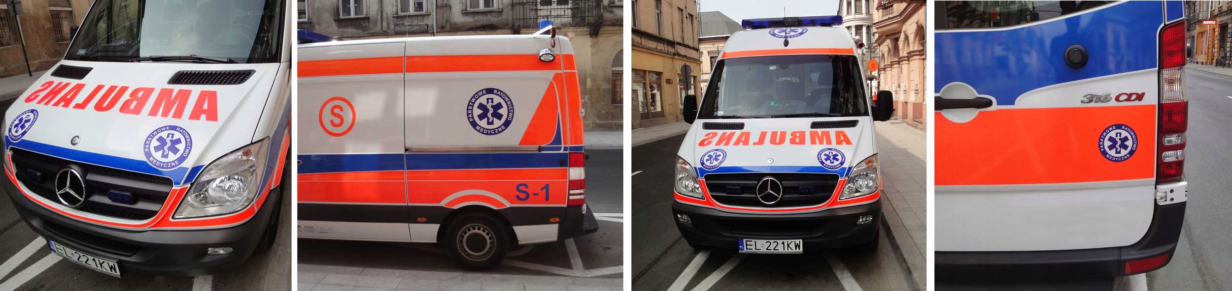 PRM Duża odblaskowa naklejka na karetkę AMBULANS EAN (GTIN) 3617601257817