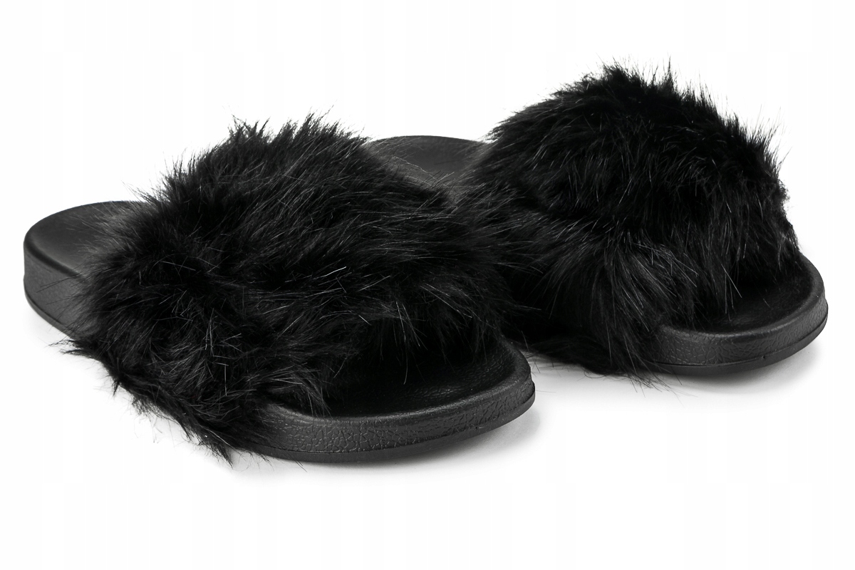 KLAPKI Z FUTERKIEM CIEPŁE KAPCIE MIĘKKIE FUTERKO Długość wkładki 24 cm