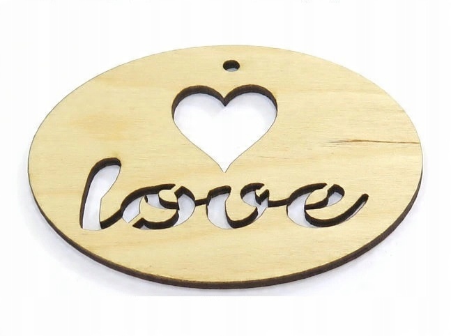 

Sklejka Decoupage Zawieszka Dekor Napis love DE9