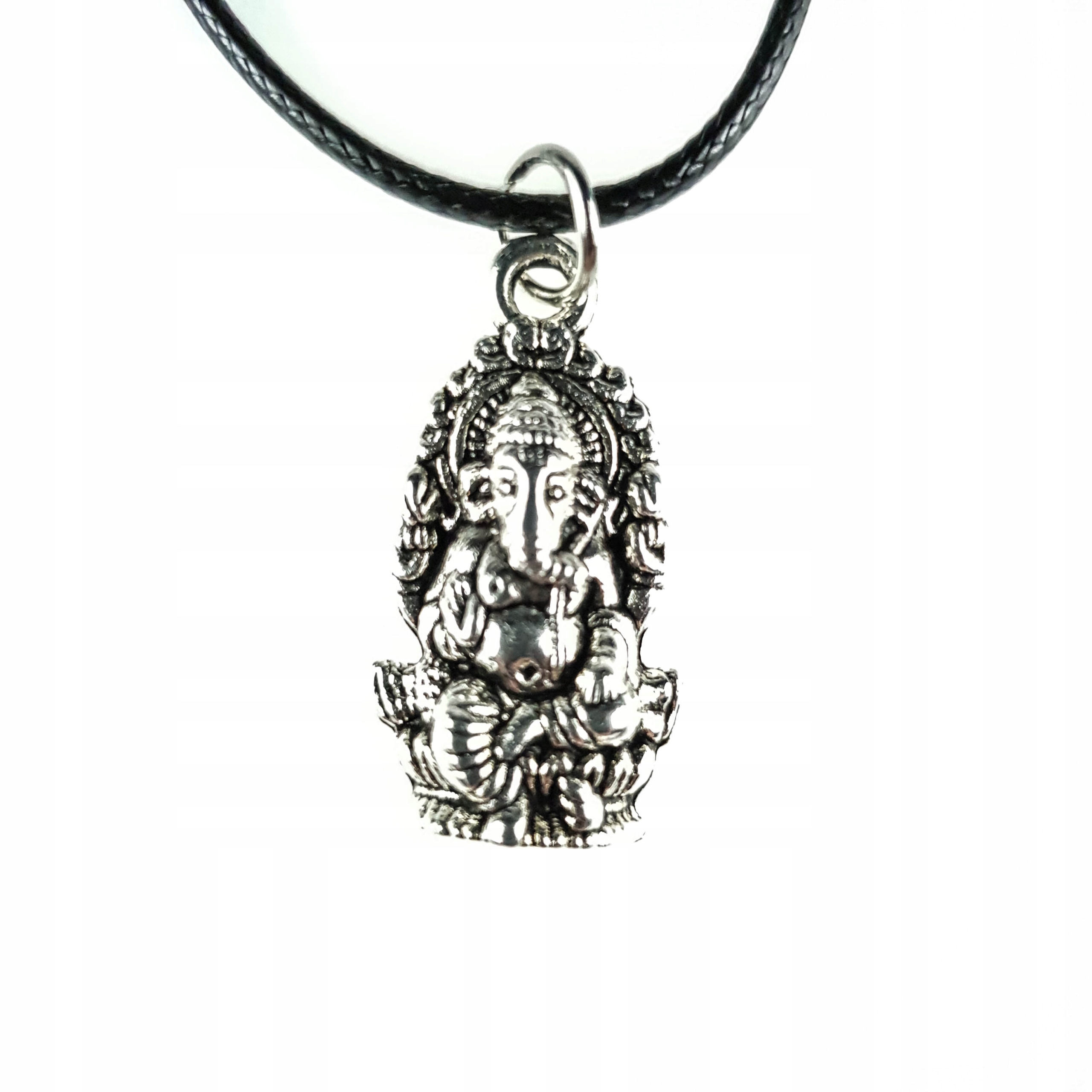 

Piękny Naszyjnik Mały Budda Ganesha Posrebrzany
