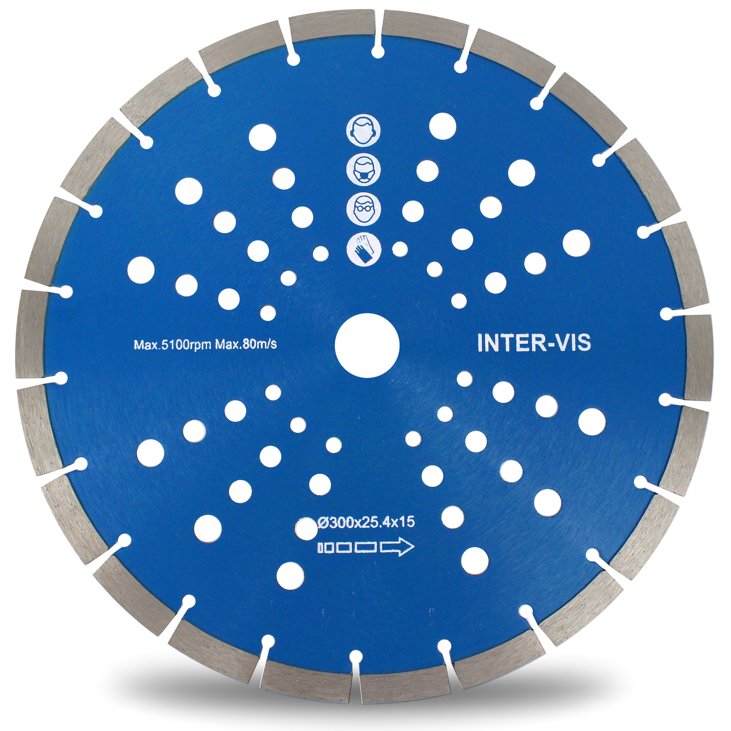 

Tarcza Diamentowa Segment 300 x 25.4 x 15mm I-vis