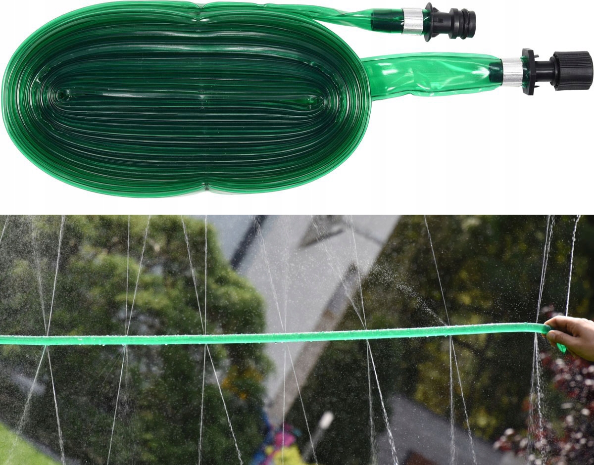 

Wąż Ogrodowy Zraszający 7,5m Płaski 2 Szybkozłącza