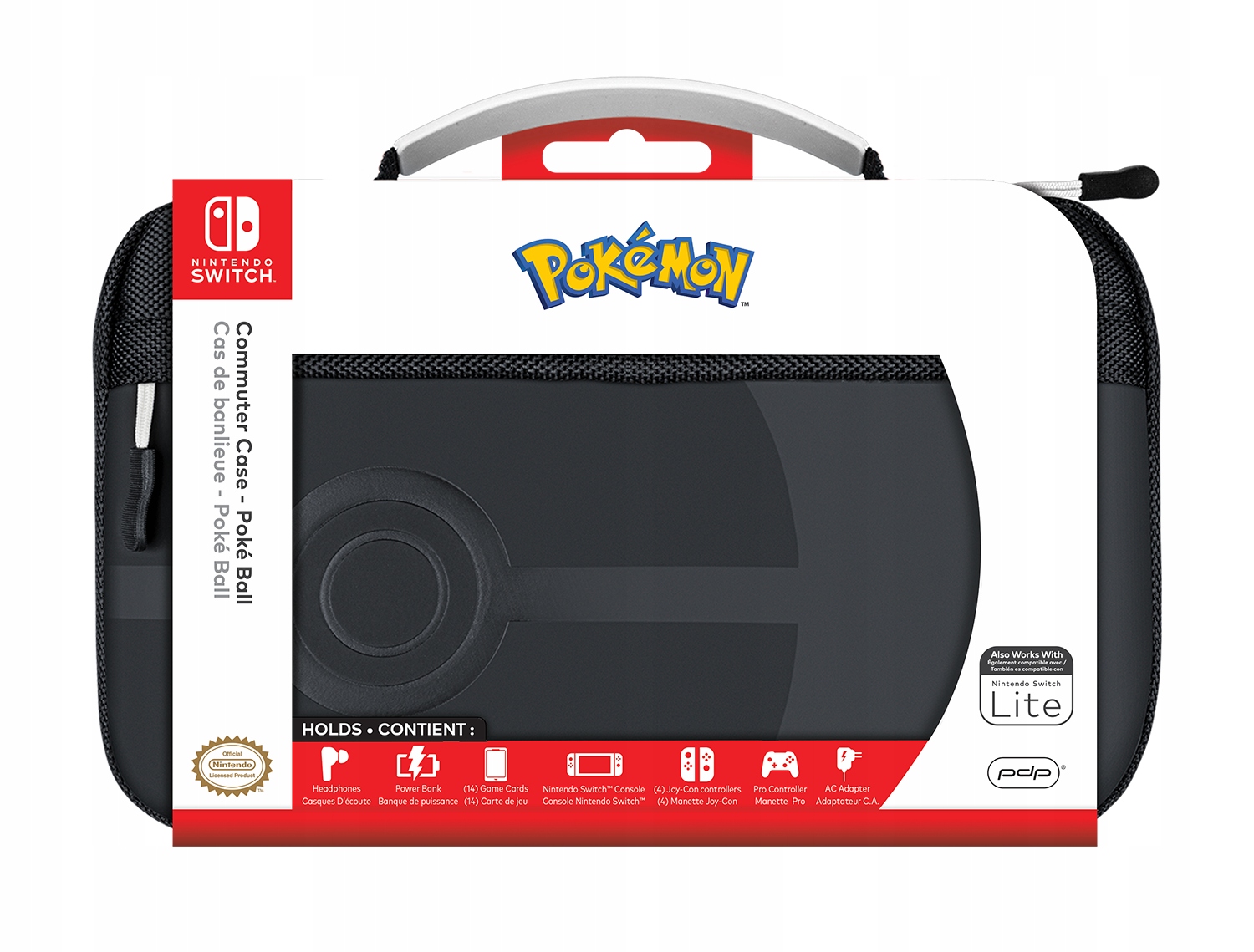 Etui Podróżne na Nintendo Switch na Pada oraz na Akcesoria Motyw Pokemon