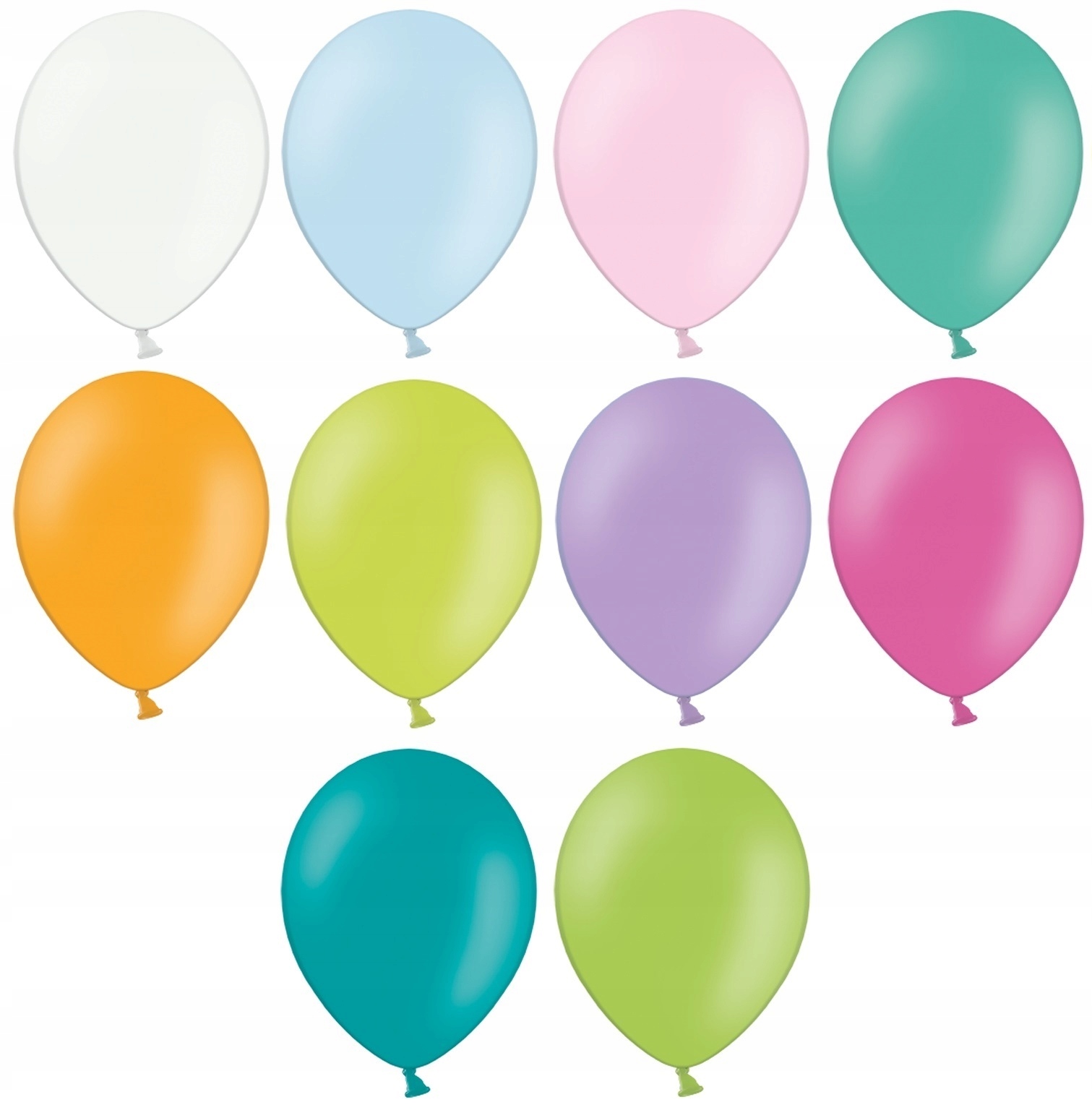 

Balony Pastel Kolorowe 36cm 10szt na ślub urodziny