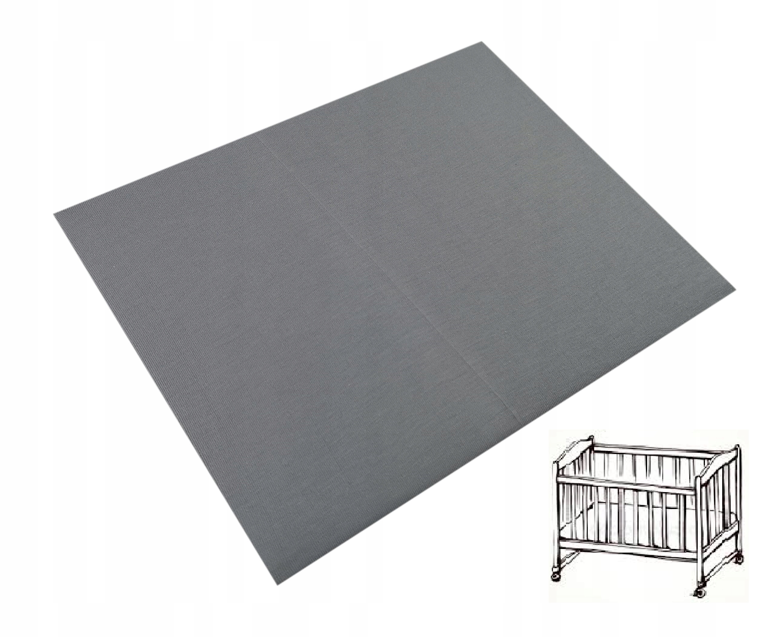 

Olka Prześcieradło Do Kołyski 40x90 Jersey szary
