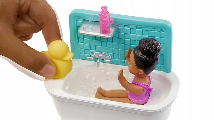 LALKA BARBIE OPIEKUNKA DO DZIECKA WANNA FXH06 Marka Barbie