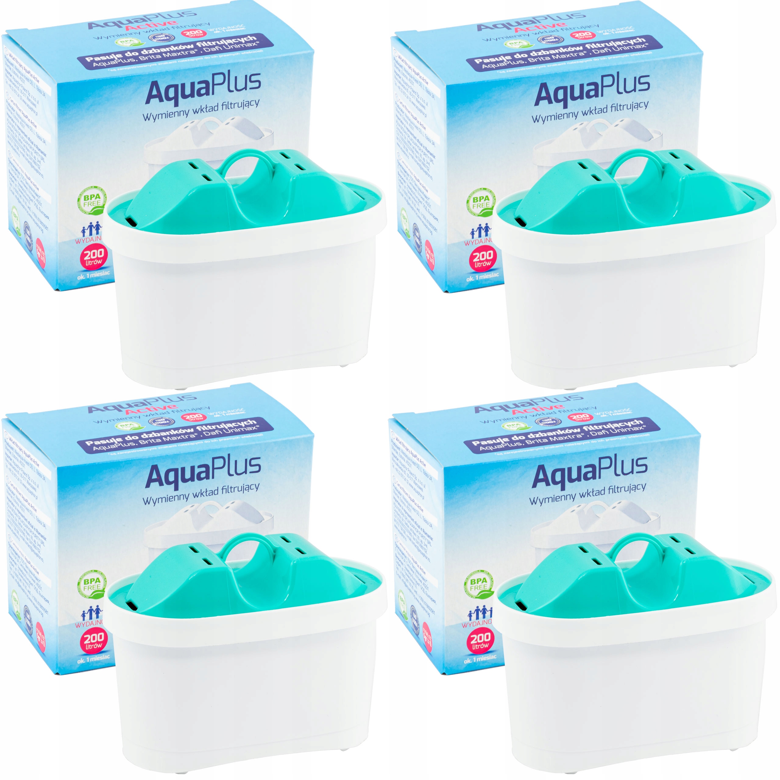

4x Filtr AquaPlus Active do Brita Maxtra Unimax