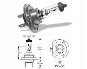 ŻARÓWKA ELTA VISION PRO H7 12V 55W PX26d Producent Inny