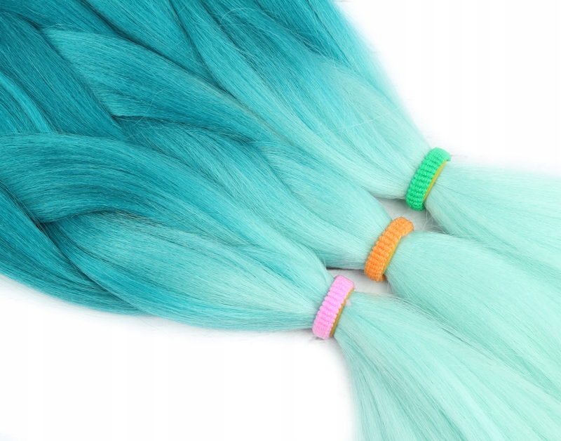 Włosy SYNTETYCZNE do warkoczyków KOLOROWE warkoczyki DOCZEPIANE WŁOSY ombre Typ włosów syntetyczne