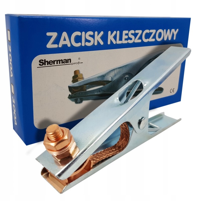 

Zacisk biegunowy kleszczowy masowy 200A spawarki