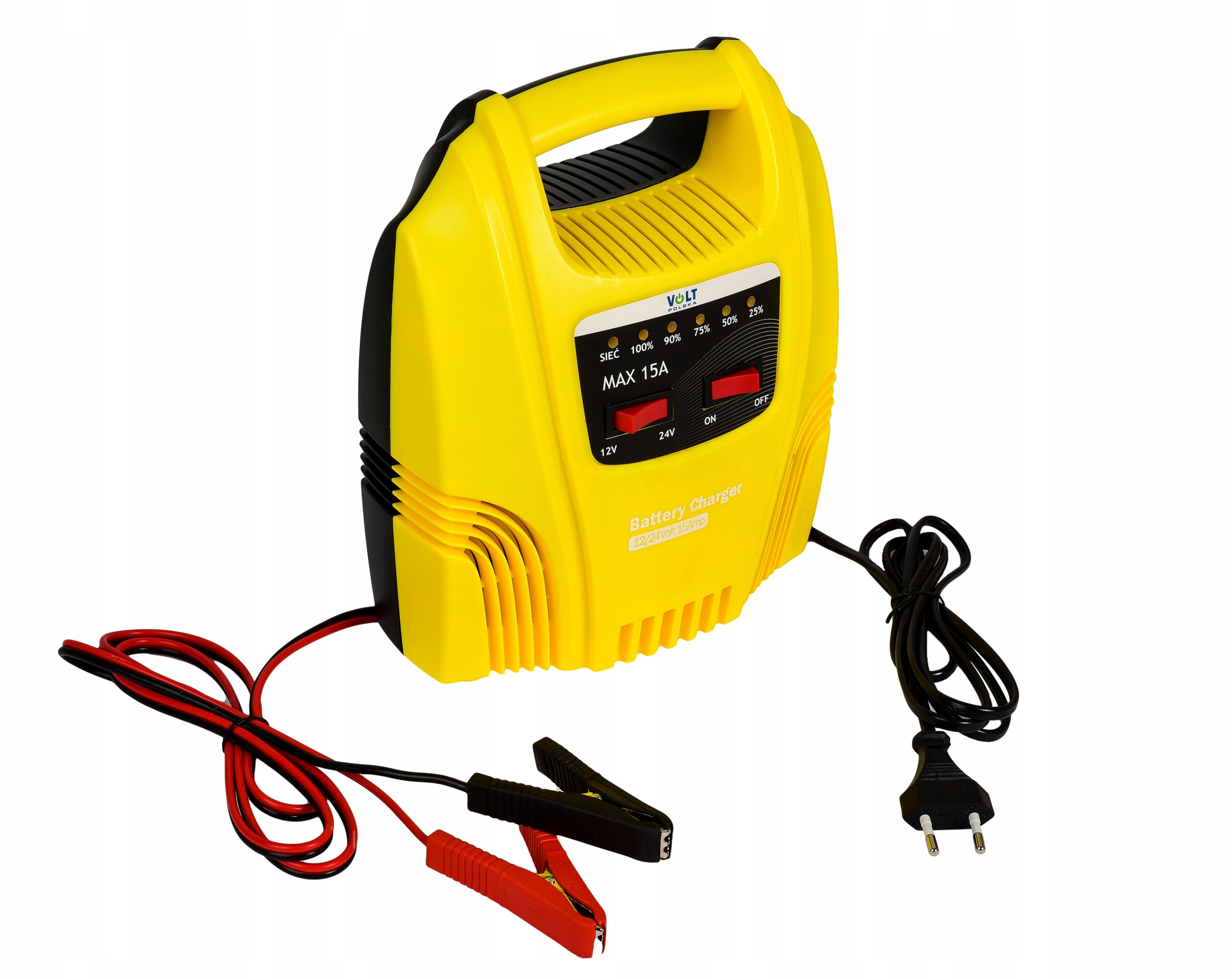 PROSTOWNIK ŁADOWARKA DO AKUMULATORA 12V/24V 15A Marka inna