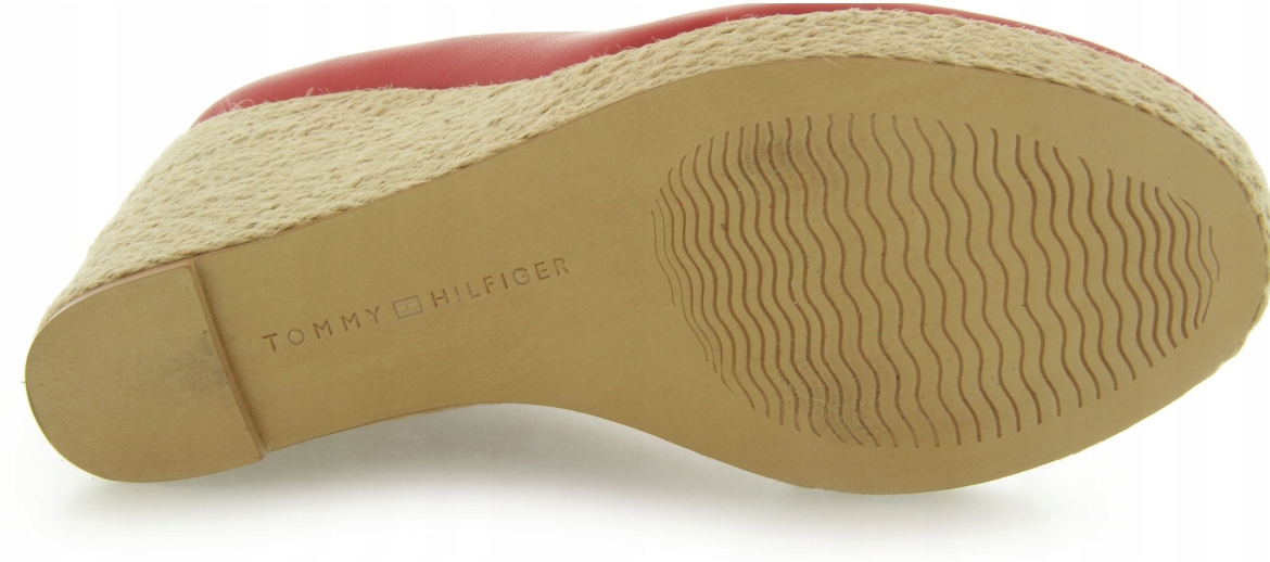 SANDAŁY ESPADRYLE TOMMY HILFIGER EMERY 15B R.39 Materiał zewnętrzny skóra naturalna