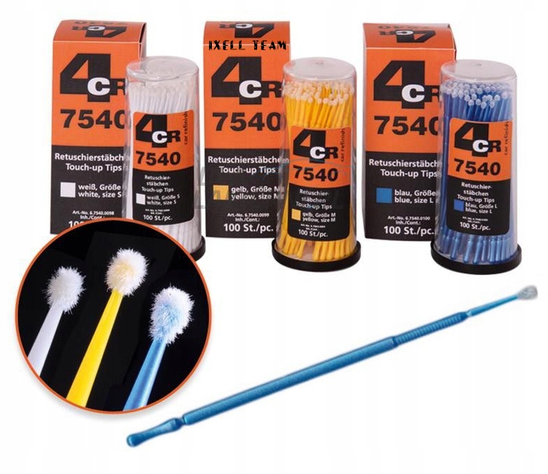 4CR PĘDZELKI PATYCZKI ZAPRAWKOWE 3 ROZMIARY 1466 Rodzaj zaprawki