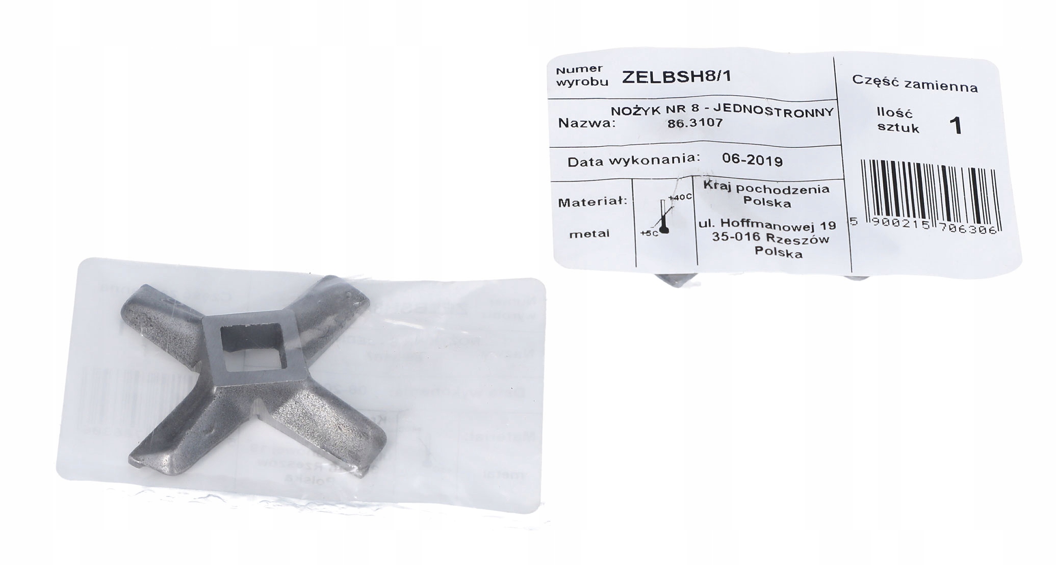 NOŻYK NÓŻ MASZYNKI DO MIĘSA ZELMER ORYGINAŁ NR 8