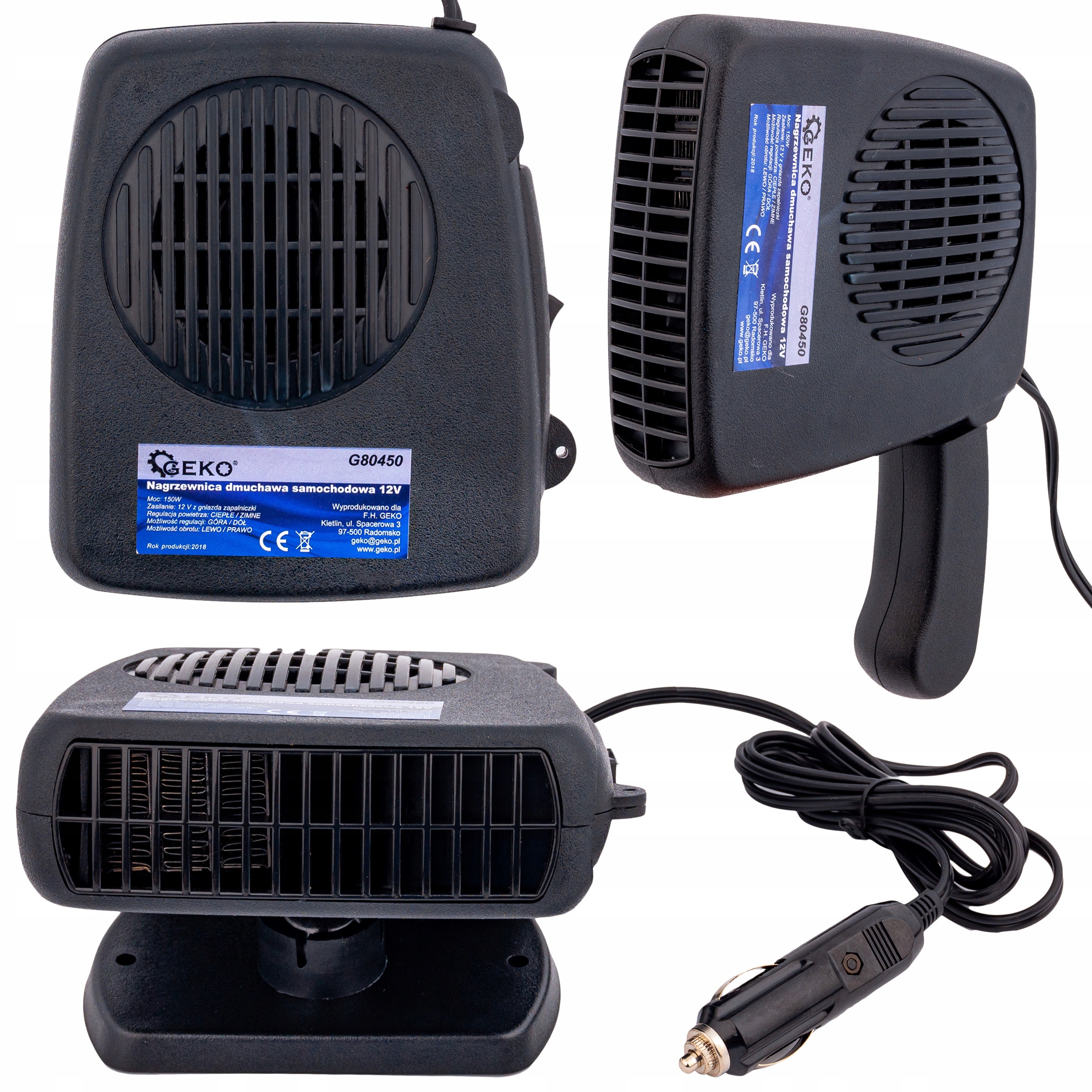 

Nagrzewnica Samochodowa Grzejnik Farelka 150W 12V