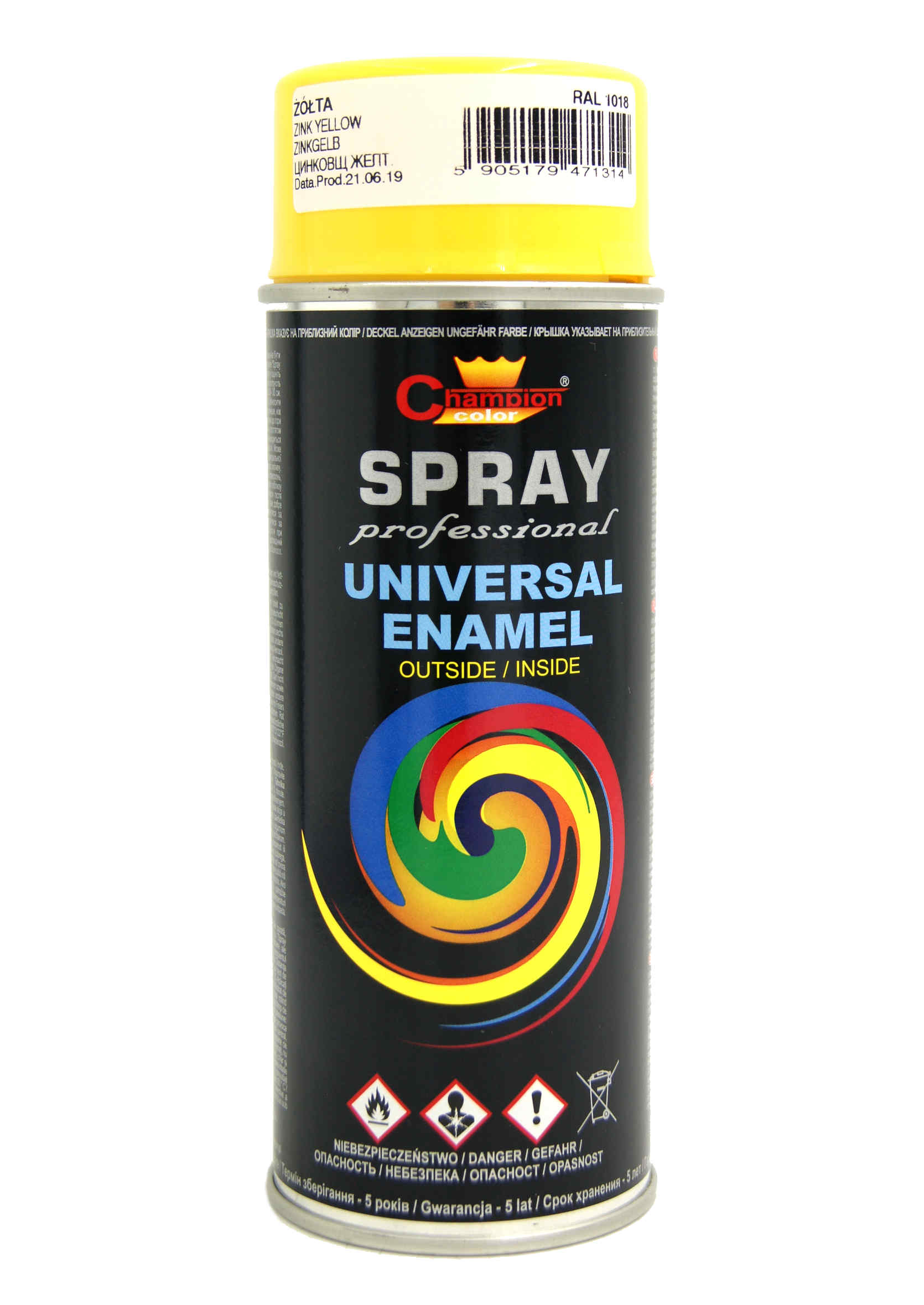 

Champion Farba Lakier W Sprayu Żółty Ral 1018