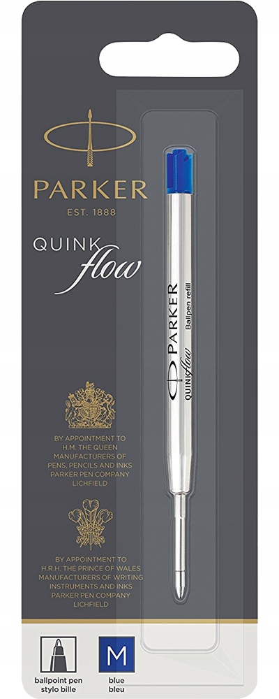 

Parker Wkład do Długopisów Quinkflow Niebieski (M)