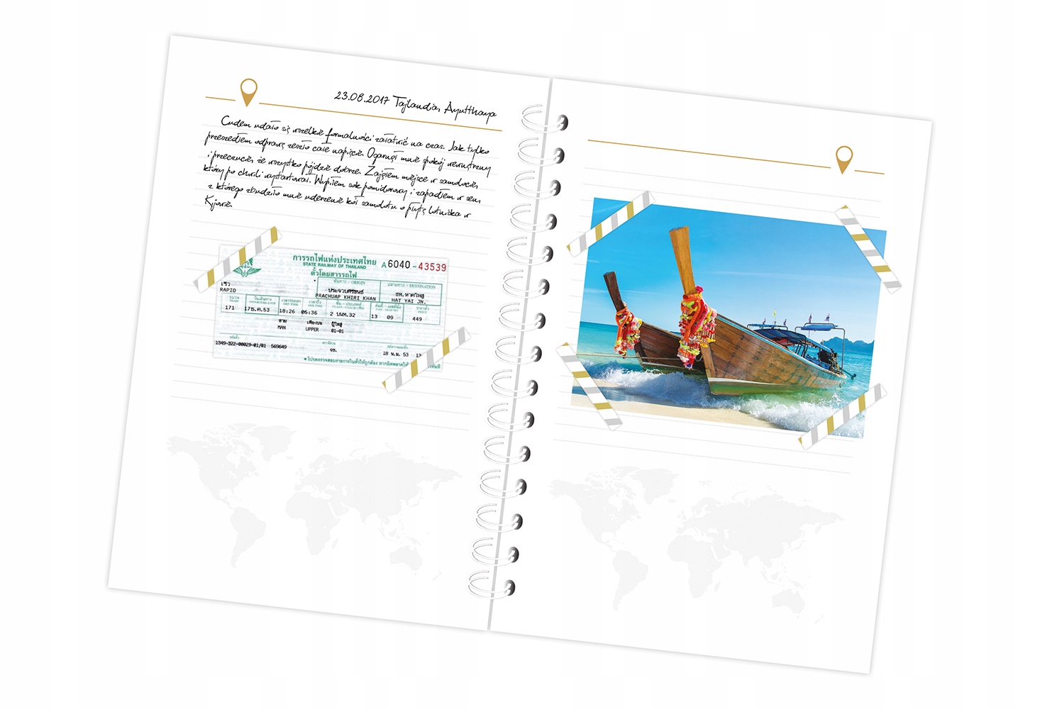 Notes dziennik podróżnika pamiętnik A5 podróżnik C Okładka twarda z obwolutą