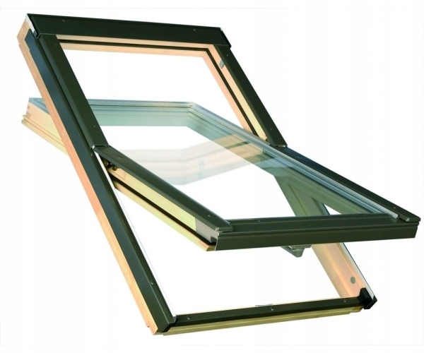 Okno dachowe OptiLight B 78x140 oblachowanie zewnętrzne RAL7022