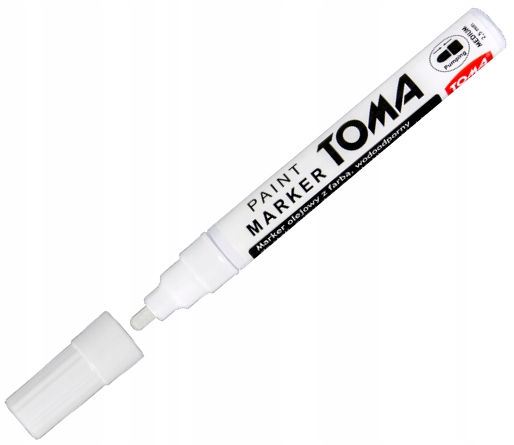 

Marker olejny olejowy 2.5mm biały Toma