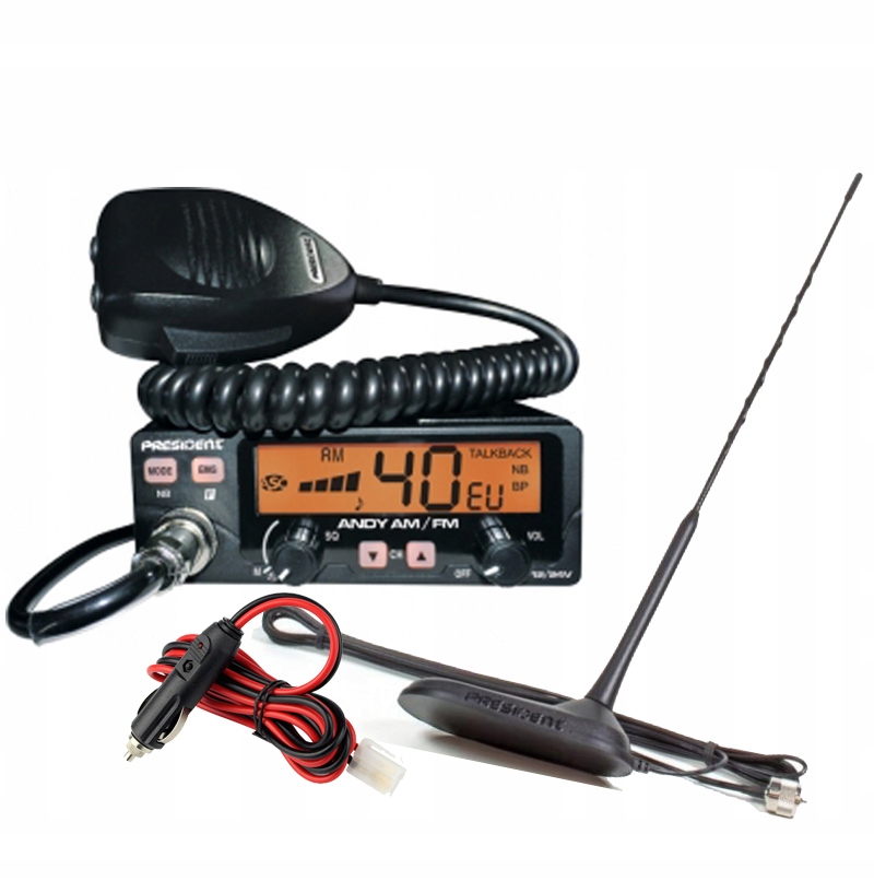 CB RADIO PRESIDENT BARRY ASC ANTENA VIRGINIA WTYK