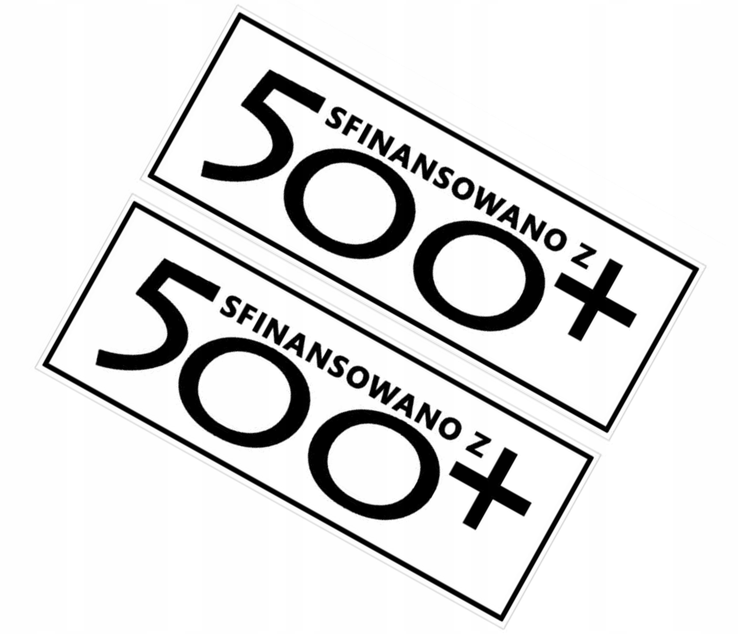 

Sfinansowano Z 500+ Naklejka Naklejki Uv Czarne