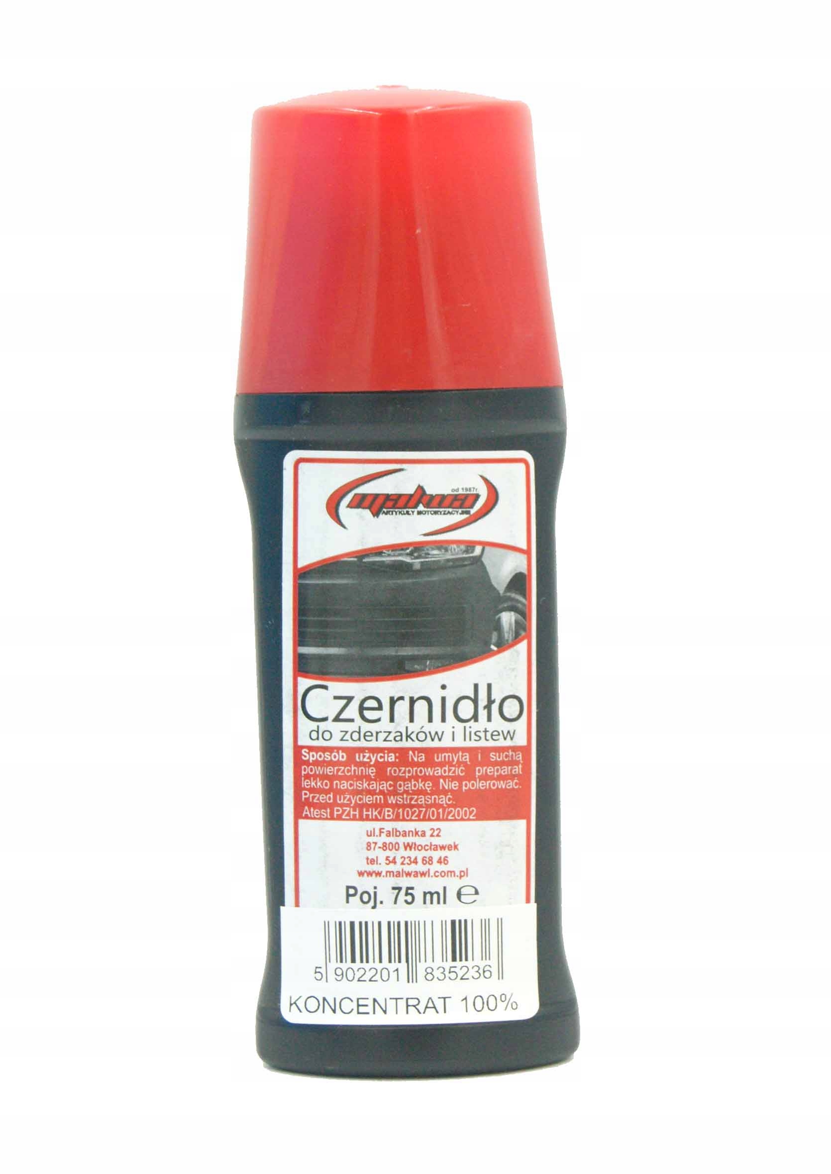 

Czernidło Do Zderzaków Plastików Aplikator 75ML