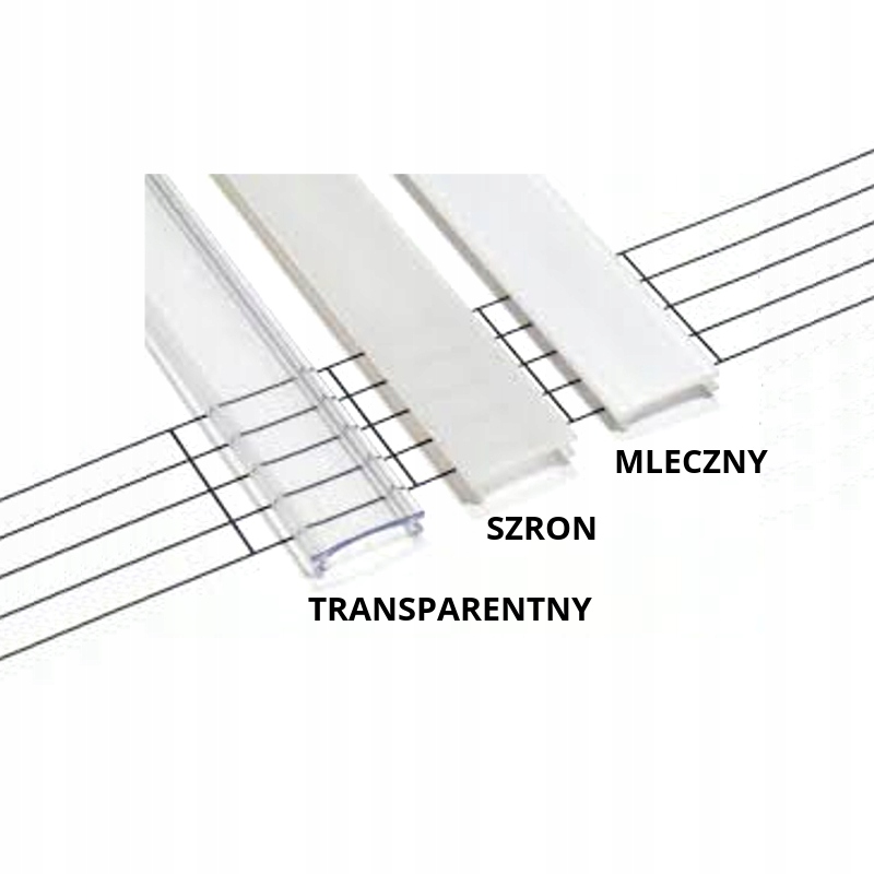 Profil 2m prosty mini+ klosz wciskany do taśm LED Kod producenta LUMID2