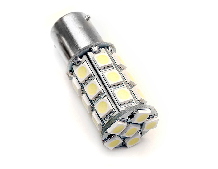 

P21/5W 27 Led biała zimna BAU15D żarówka cokół