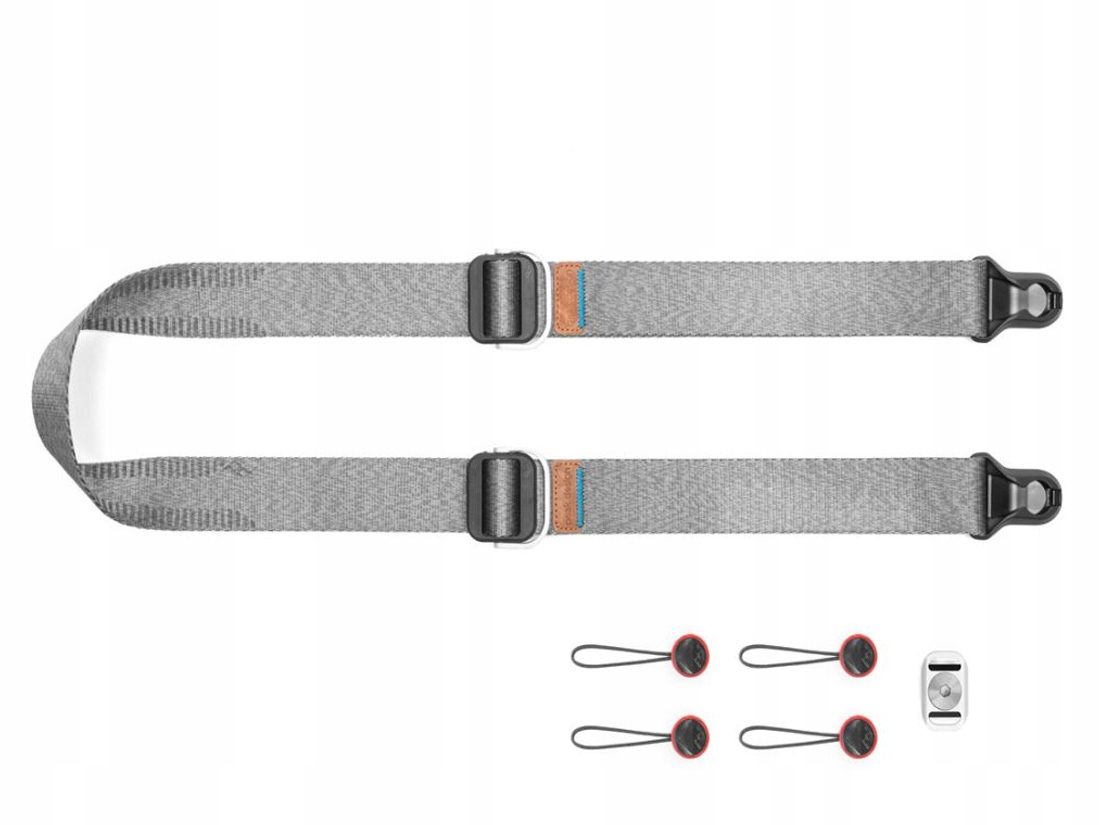 Pasek Peak Design Slide Lite na szyję ramię do aparatu Ash Popielaty v3