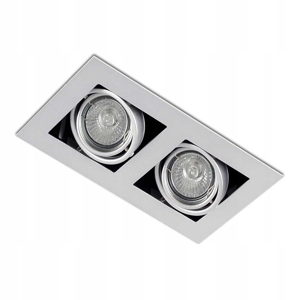 Oprawa halogenowa KWADRAT RUCHOMA do LED GU10 230V Rodzaj gwintu GU10