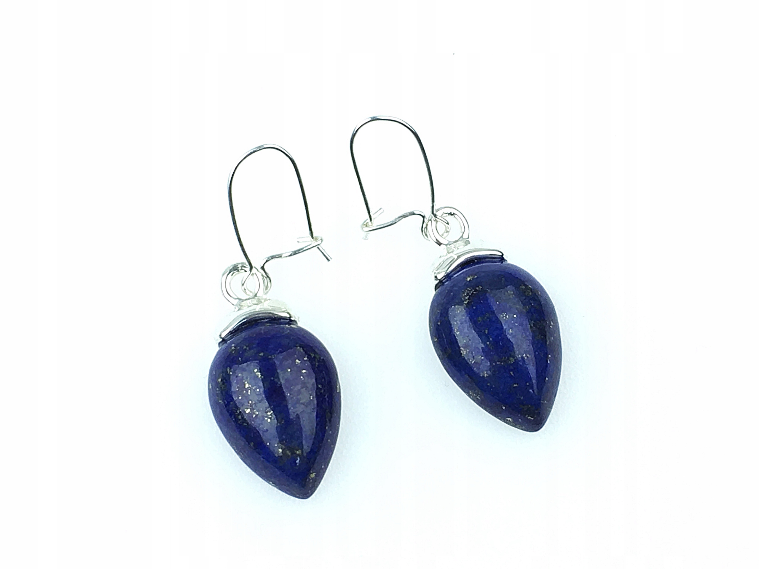 

kolczyki wiszące lapis lazuli bigle srebrne pr925