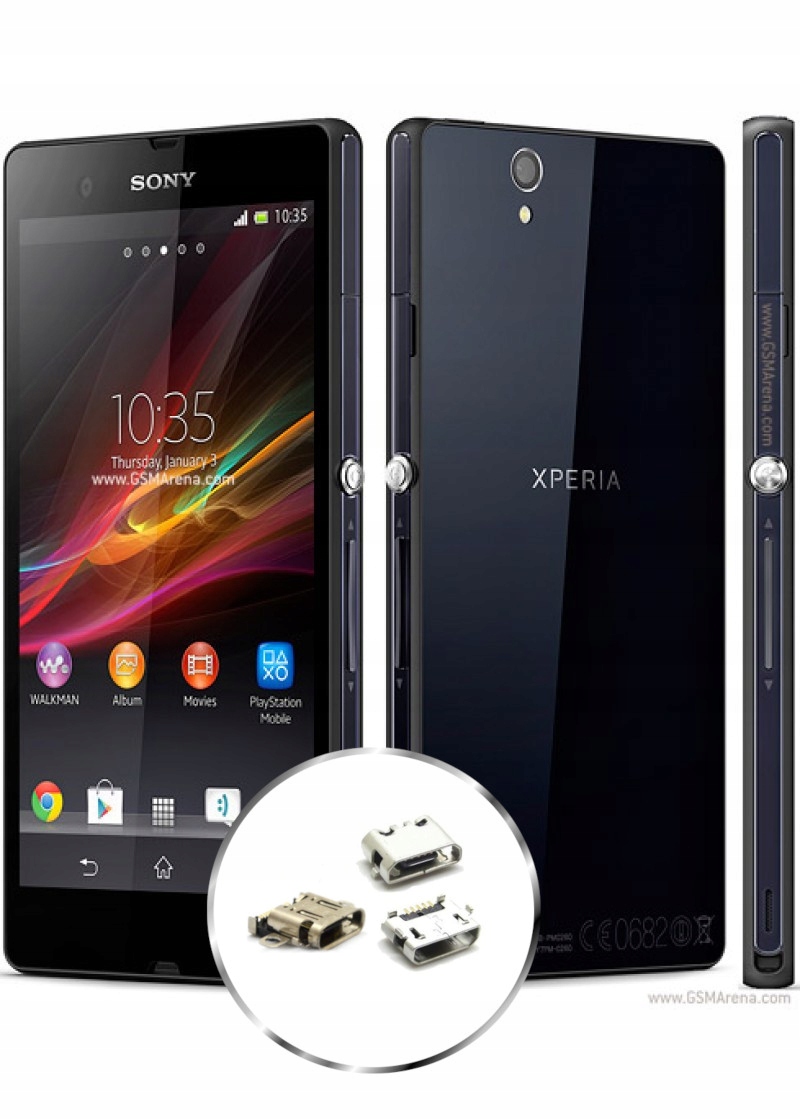 

Gniazdo ładowania Sony Z C6603 Naprawa Wymiana