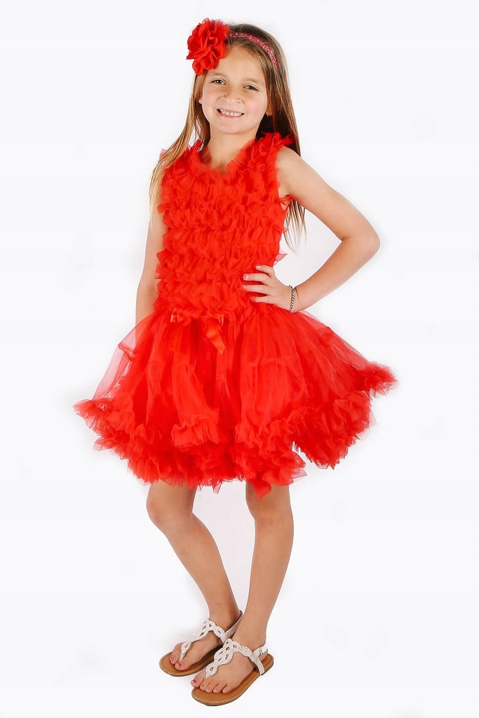 sukienka taniec ŚWIĘTA urodziny WESELE N045 2-3l Rękaw bez rękawów