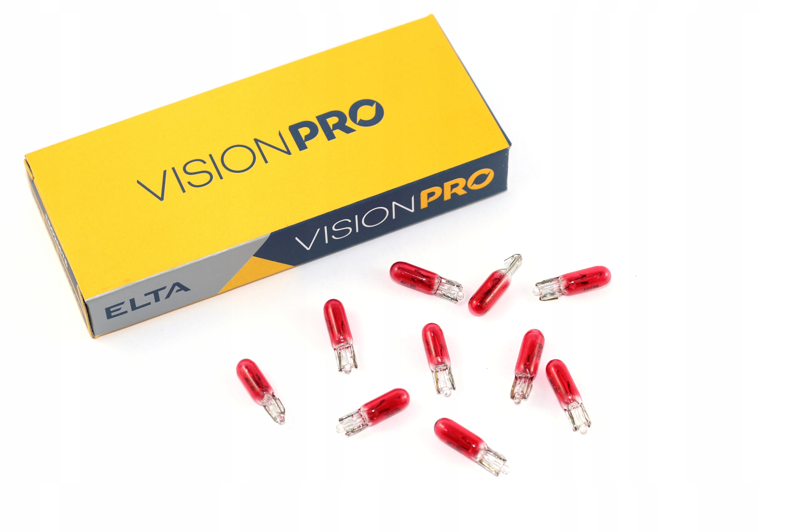 ELTA ŻARÓWKI 12V T5 1,2W ZEGARY CZERWONA