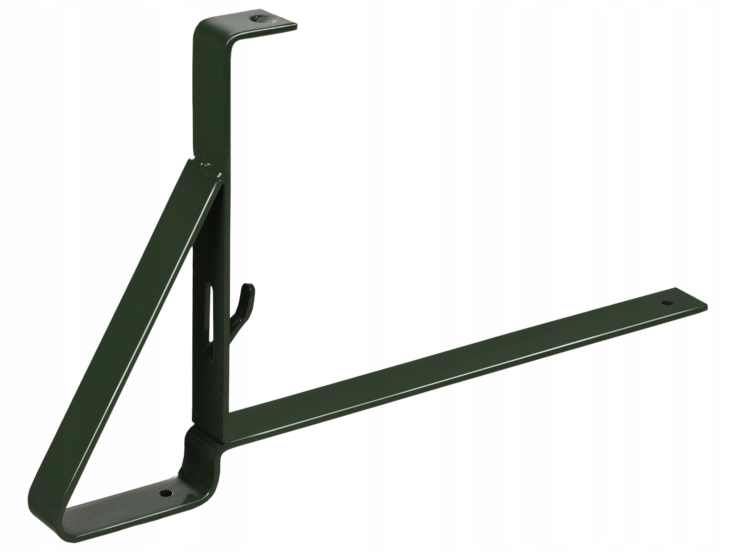 Uchwyt płotka o wysokości 15 cm do blachodachówki 350/20 ciemnozielony