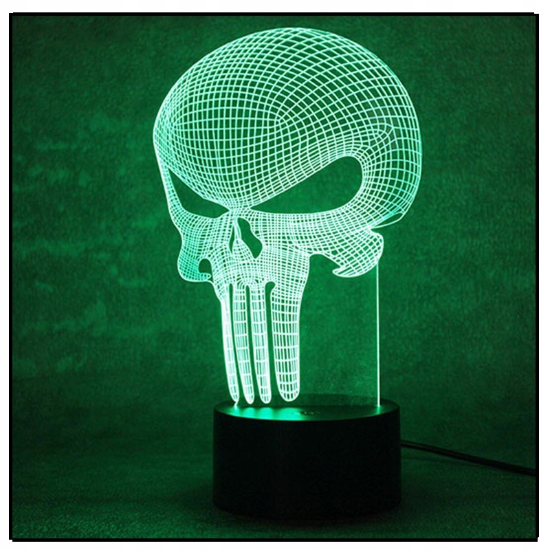 

Lampka Nocna 3D Led Punisher Pilot Hologra