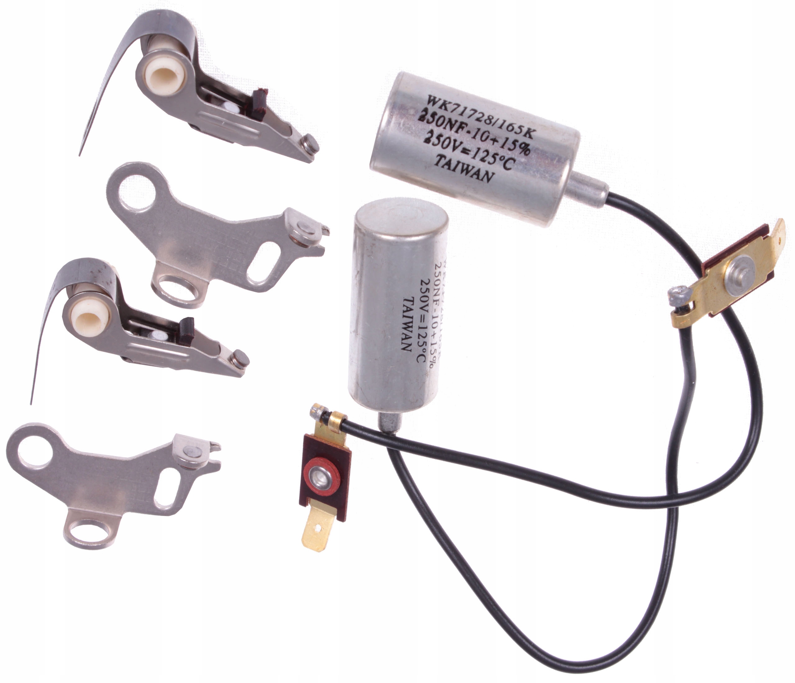 2X KONDENSATOR + PLATYNKI JAWA CZ TS 350 638 634 Producent inny