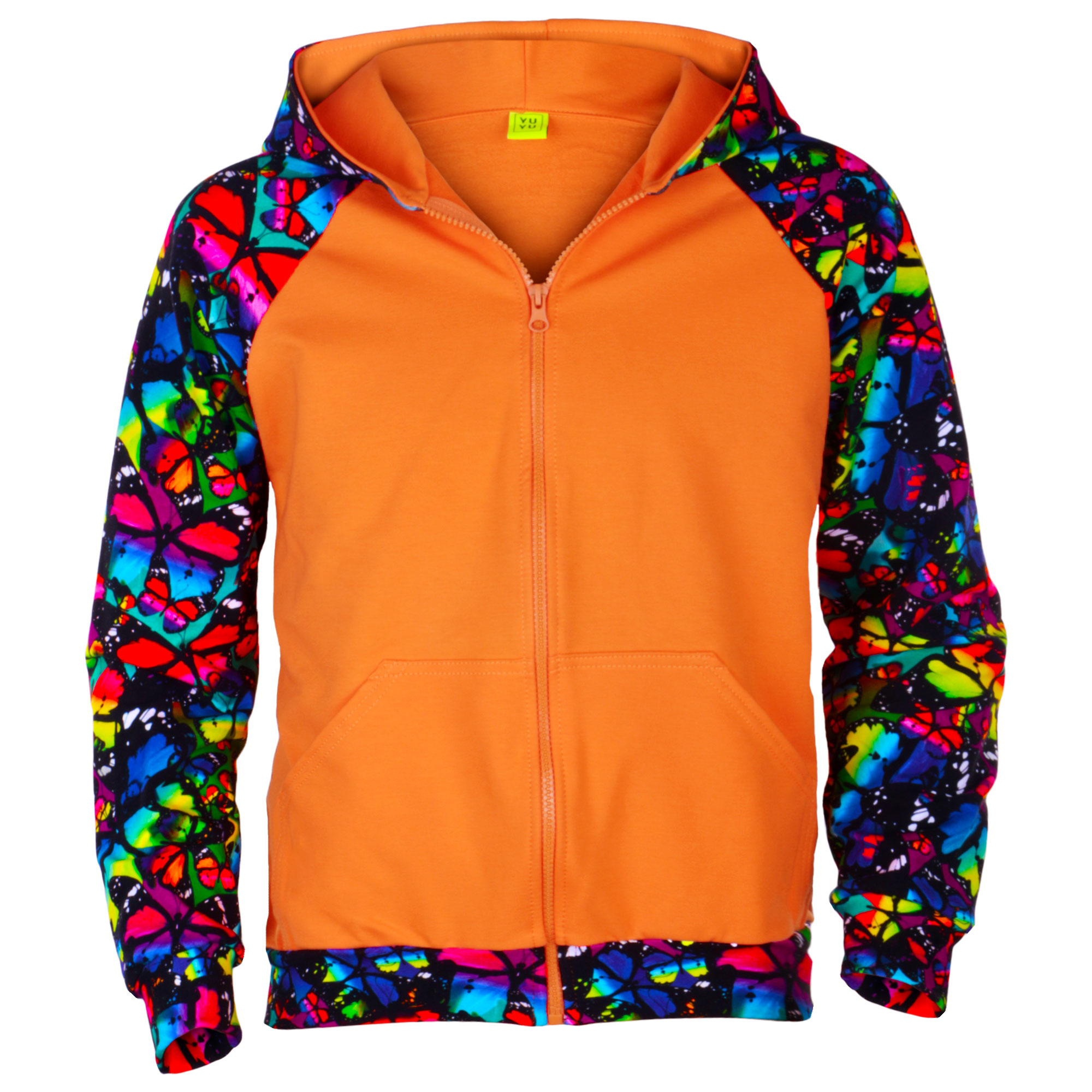 

Bluza Z Kapturem Pomarańczowa + Rękawy Motyle XL