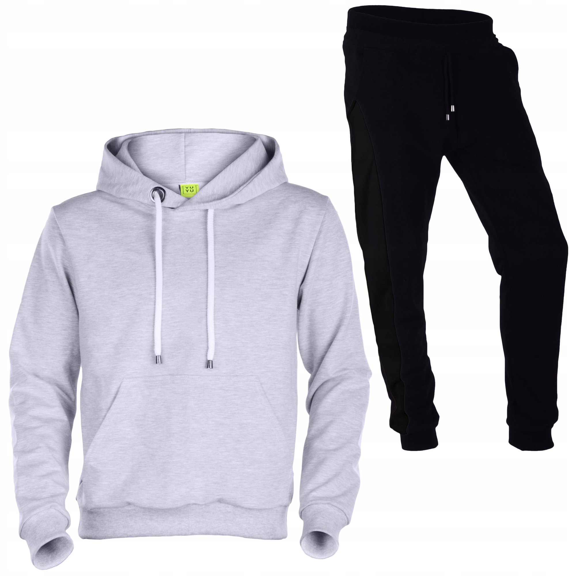 

Dres Bluza Kaptur Szara+spodnie Czarne Sznurek 170