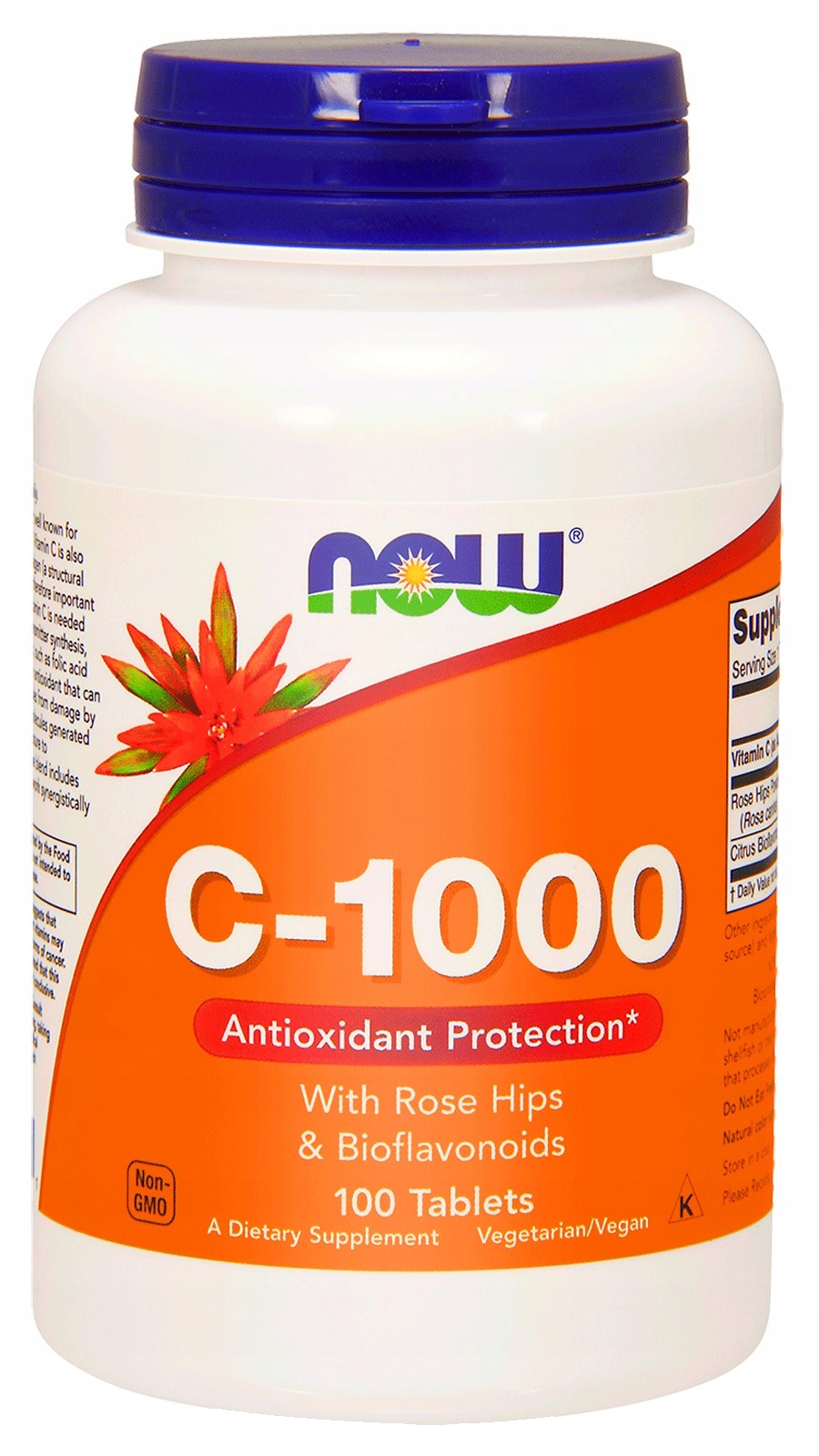 NOW FOODS NATURALNA WITAMINA C 100tabs DZIKA RÓŻA — 3