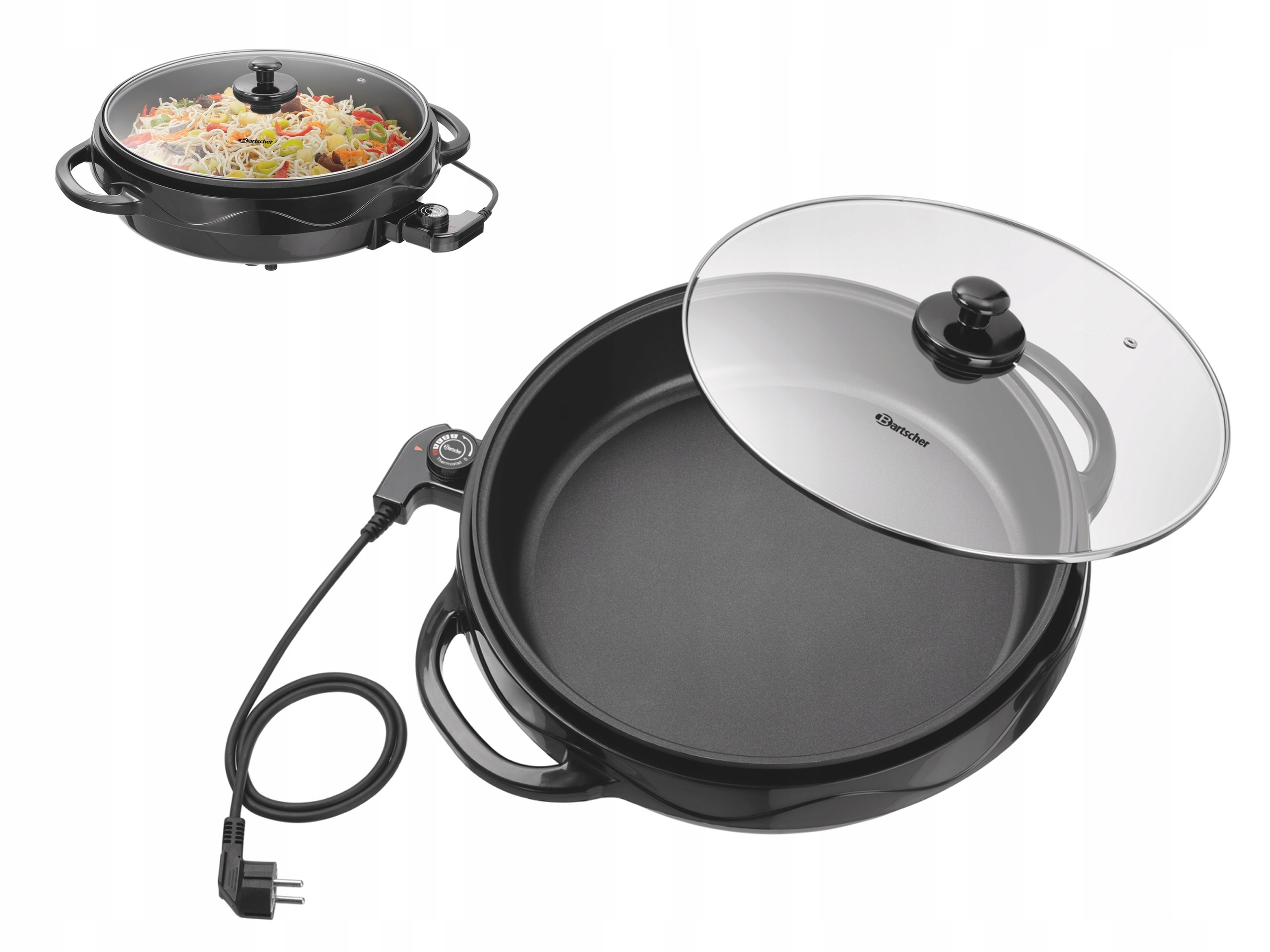 

Elektryczna Patelnia Głeboka 37cm 7L Pokrywka