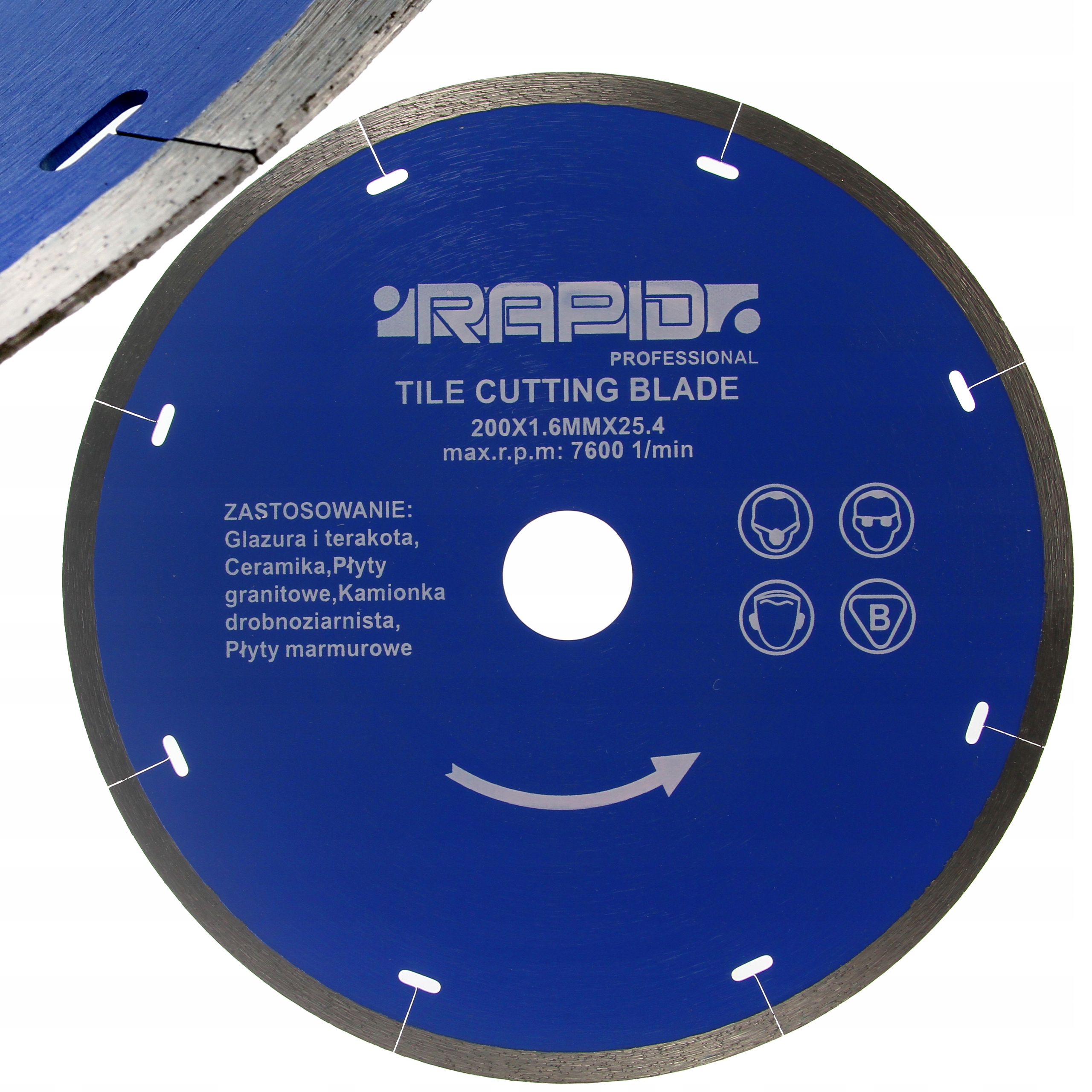 

Tarcza diamentowa 200 Rapid płytki gres ceramika