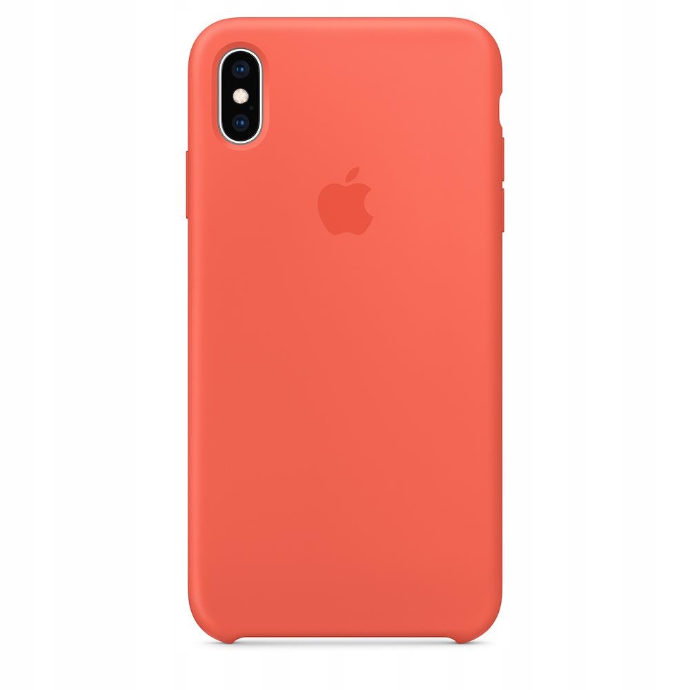 Kryt na mobil Apple Silicone Case na iPhone Xs Max nektarinkový