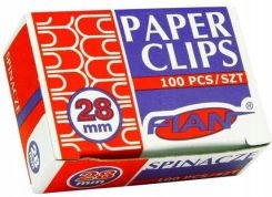 

Spinacze metalowe małe okrągłe 28 mm 100 sztuk