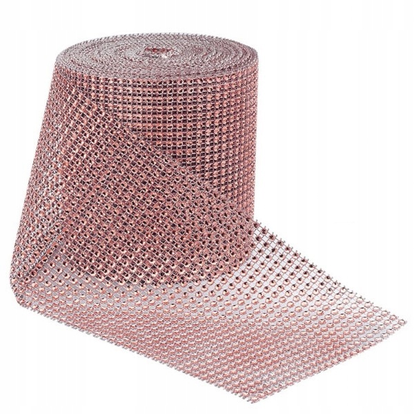 

Pas Diamentowy Taśma Cyrkonie Gold Rose 12CM 9,1M