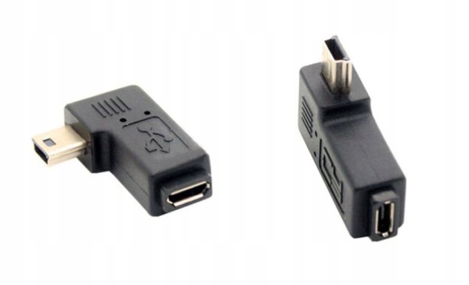 

Adapter Kątowy Mini Usb do Micro Usb M/f Lewy