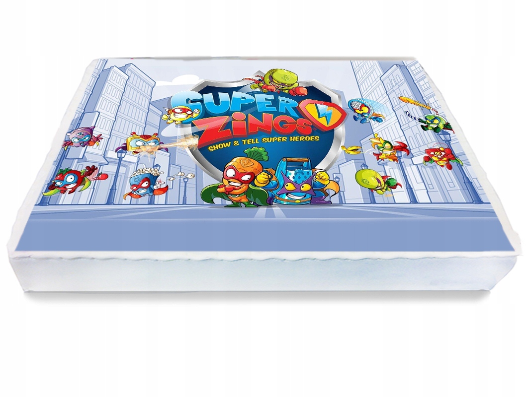 OPŁATEK NA TORT A4 8 SUPER ZINGS Figurki Enigma