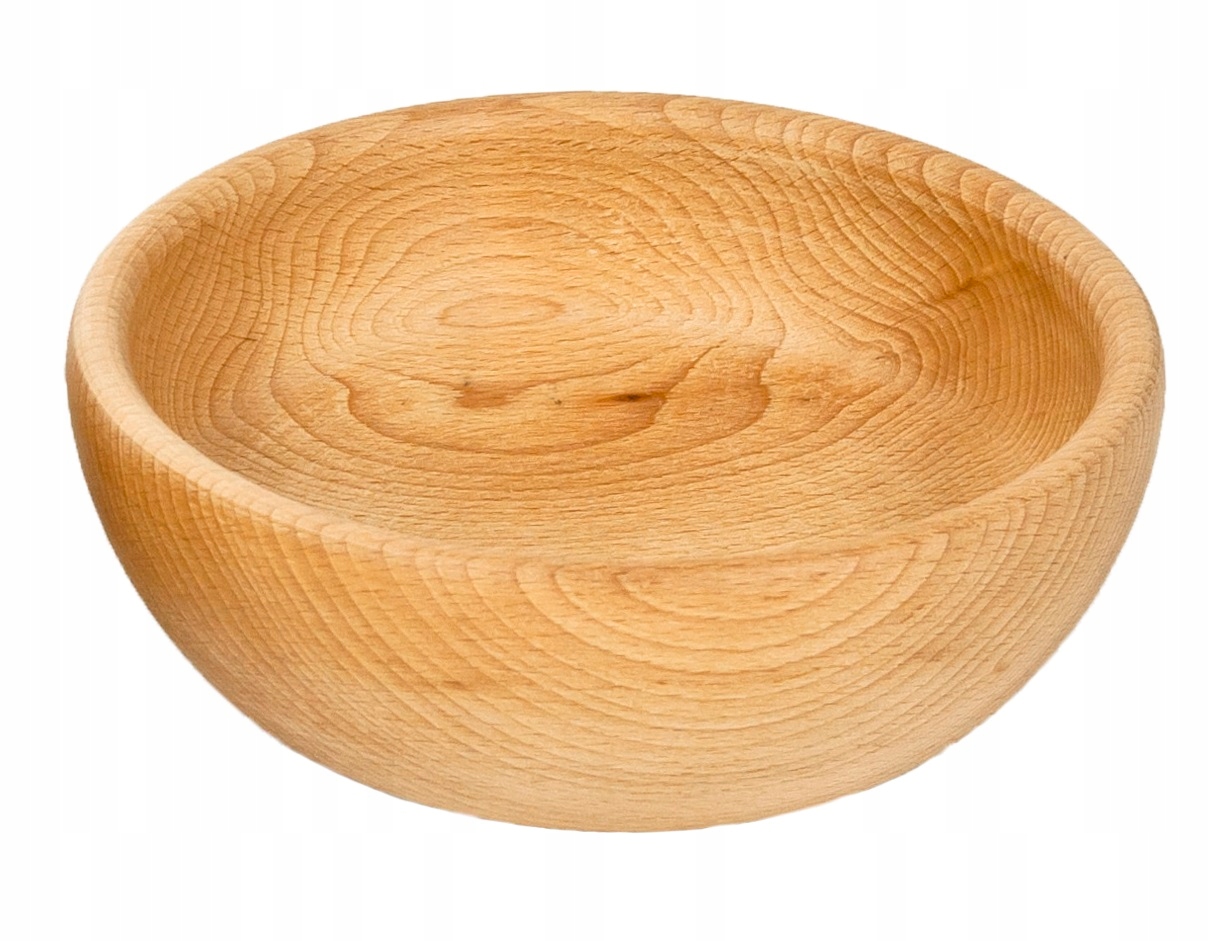 MISKA DREWNIANA bukowa 18cm pojemnik na owoce
